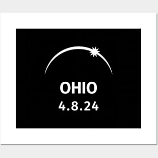 4.8.2024 Solar Eclipse Ohio Posters and Art